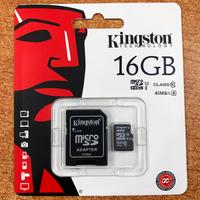 SCHEDA KINGSTON MICRO SD 16 GB