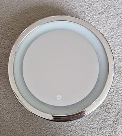 Specchio con luce a LED ed ingrandimento 7 volte 