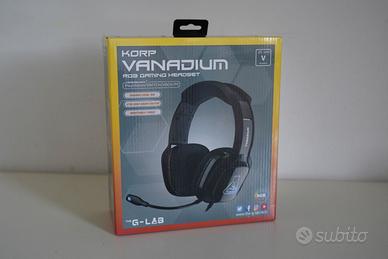 THE G-LAB Korp VANADIUM Cuffie da Gaming Nuove