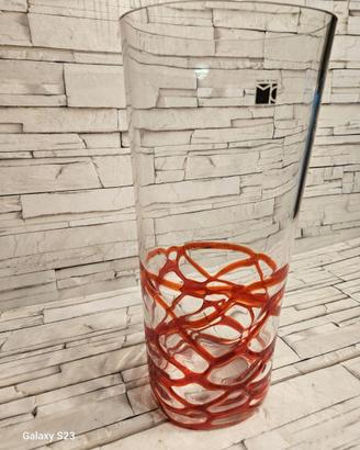 Vaso in vetro di Murano CARLO MORETTI