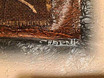 Tela disegno quadro batik africano 29x75