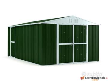 Box doppia porta in lamiera 327x459 verde scuro