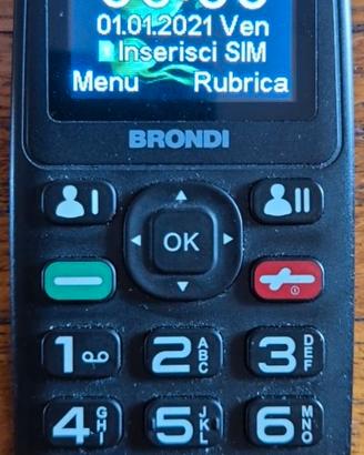 BRONDI Amico di casa nero - telefono per anziani