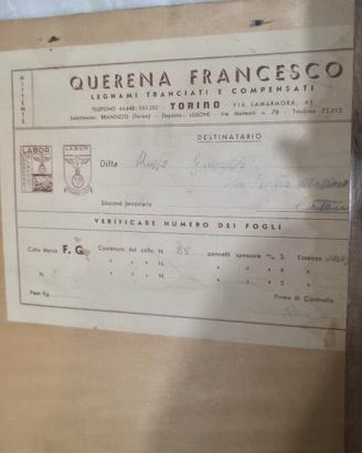 Mobile in radica con certificato storico 
