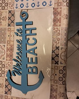 ciondolo da appendere welcome to beach