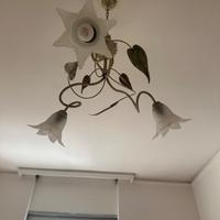 Lampadario con fiori
