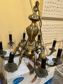 Lampadario in Ottone funzionante