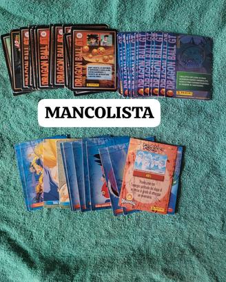 dragonball varie serie carte mancolista