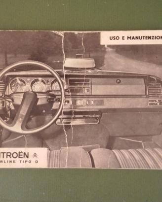Libretto uso e manutenzione Citroen DS
