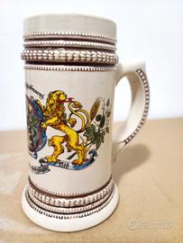 Boccale da birra tedesco in ceramica