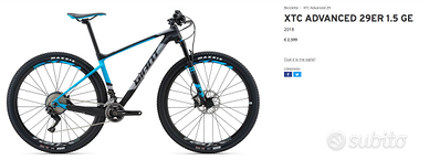 Telaio Giant XTC 29 taglia S