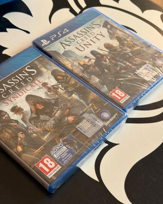 Assassin’s creed Unity + Syndacate PS4 Nuovi