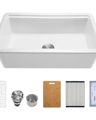 Lavello Cucina da Incasso  in Argilla Refrattaria