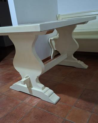 Set pranzo rustico in Abete Laccato