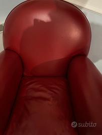 Poltrona in pelle