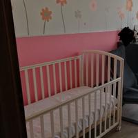 Lettino bimbo Pali in legno + materasso + paracolp