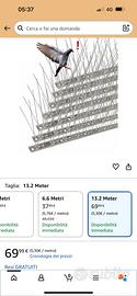 Dissuasori per piccioni in  acciaio inox