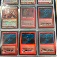 Mtg lightning bolt foil signed
