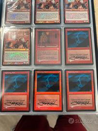 Mtg lightning bolt foil signed