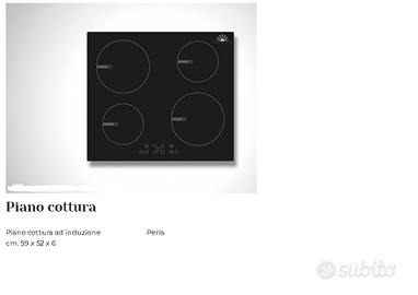 Piano cottura ad induzione da incasso.