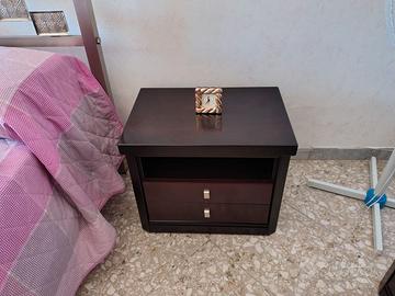 Trittico per camera da letto in mogano anni 70