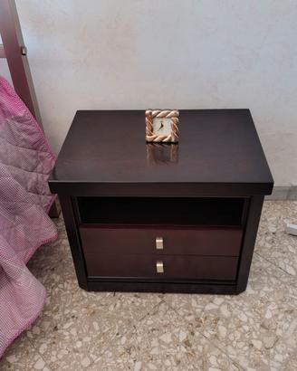 Trittico per camera da letto in mogano anni 70