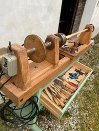 tornio in legno per legno