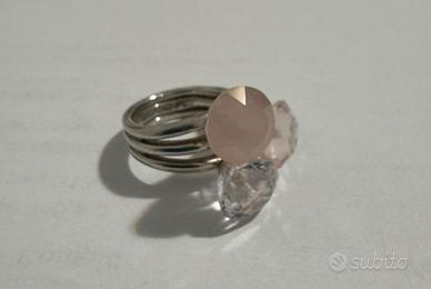 Anello Emporio Armani con tre pietre di topazio