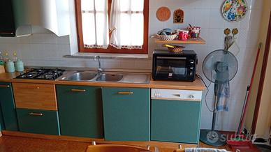 Cucina Completa con Elettrodomestici - Verde e Leg