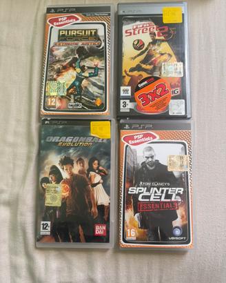 Lotto 4 giochi PSP originali