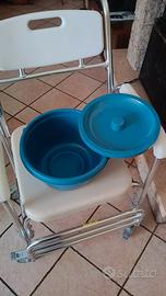 Nuova: Comoda HOMCOM Sedia a Rotelle Impermeabile