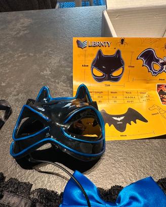 Maschera LED per Gatto con Gorgiera in Pizzo Nuova
