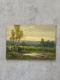 Olio su masonite originale di Giovanni Pisano