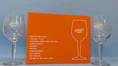 Set 6 Calici Bicchieri Aperol Spritz 51cl