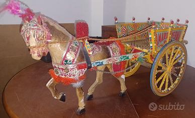 CARRETTO SICILIANO AMARO AVERNA CM. 73 LEGNO