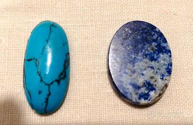 Set di due Pietre semi-preziose da incastonare. 