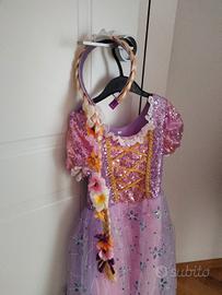 Costume carnevale principessa Rapunzel Taglia 6-7 