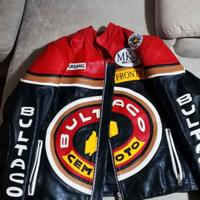 giubbotto moto BULTACO uomo vera pelle Café Racer