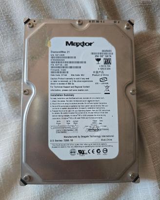 Hard Disk Interno Maxtor 250 Gb