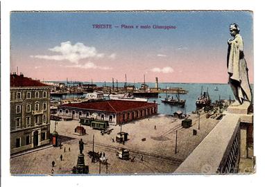 Trieste Piazza e Molo Giuseppino Primi 900