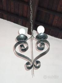 lampadari antichi in ferro battuto