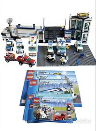 Lotto LEGO City Caserma Polizia 7498 e Mezzi Vari