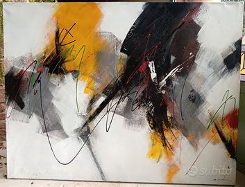 Grande quadro astratto olio su tela