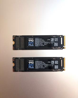 2X NUOVE Samsung 990 EVO PLUS 2TB + Garanzia