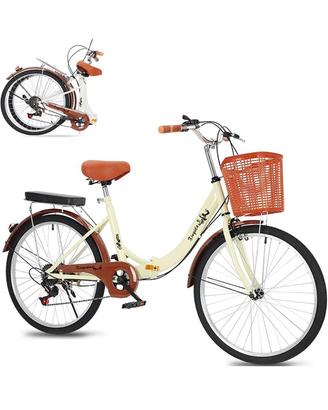 Bicicletta richiudibile con cestino NUOVA