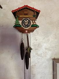 Orologio a cucù stile chalet svizzero funzionante