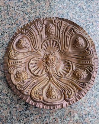 piatto decorativo in rame 