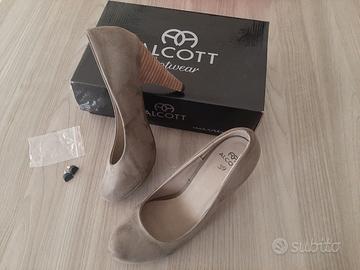 Décolleté grigie Alcott con tacco n.39