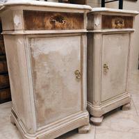  Coppia comodini shabby L 45 x 40 x H 82. 