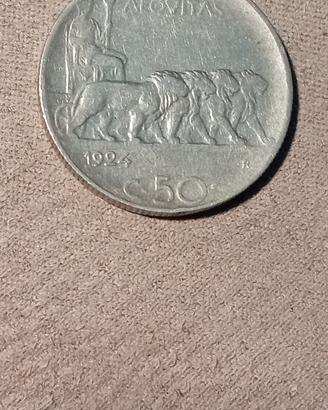 50 centesimi leoni 1924  R3